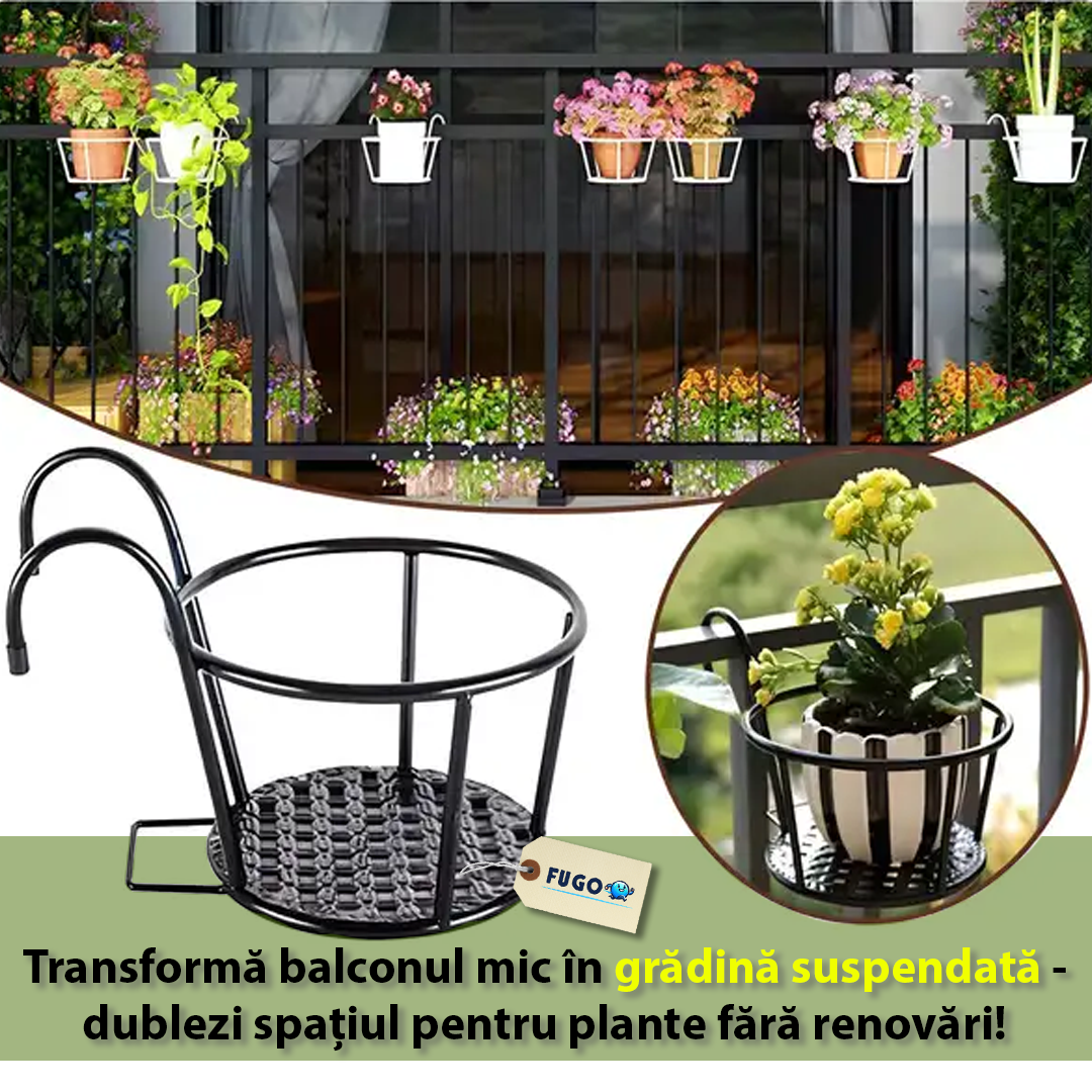 Set 3x suporturi rotunde de flori FloraSuport