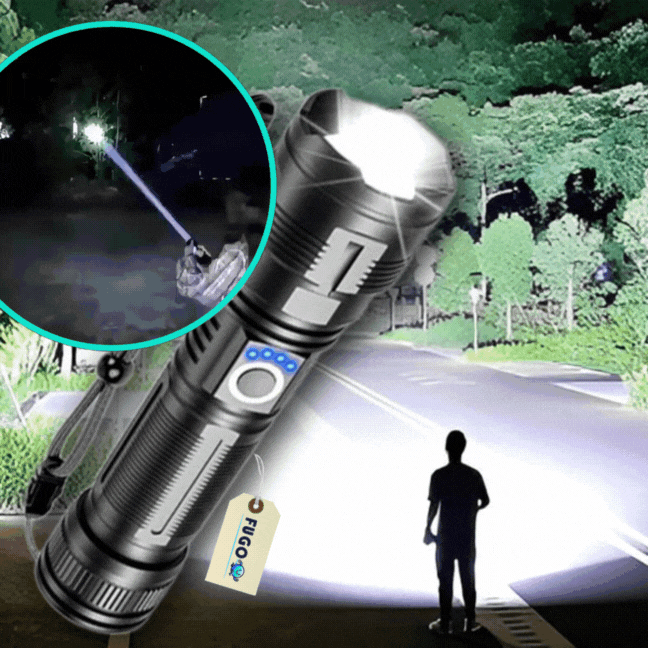 Lanterna reincarcabila profesionala, cu zoom ajustabil