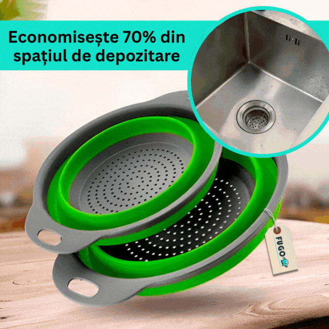 Set 2x Strecurătoare pliabile silicon