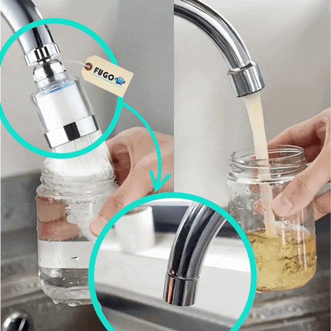 Filtru de apa, cap rotativ 360