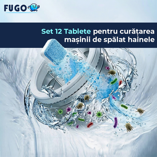 Set 12 Tablete Curatare Masina de Spalat Haine