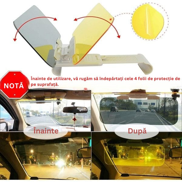 Parasolar auto cu protecție UV și anti-reflexiv