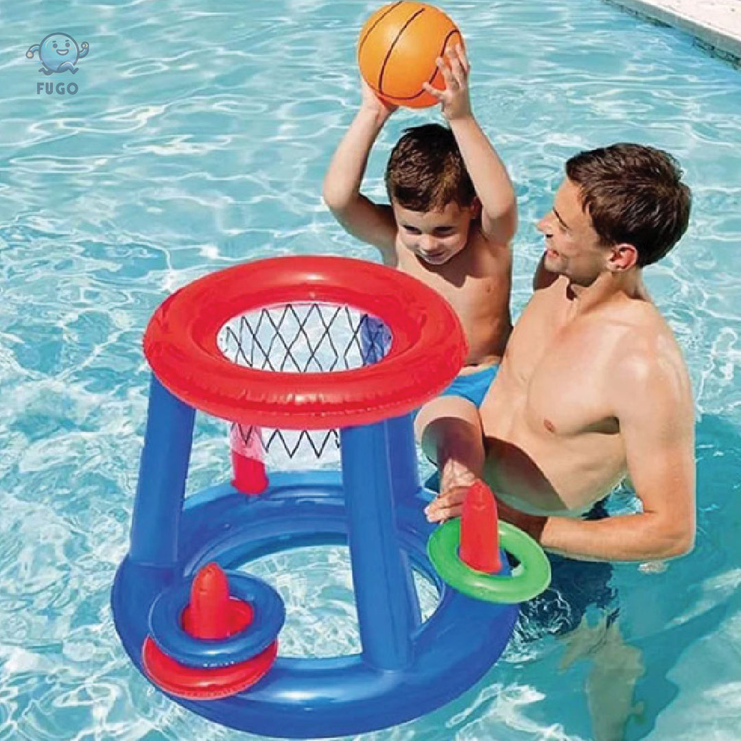 Coș de baschet gonflabil pentru piscină