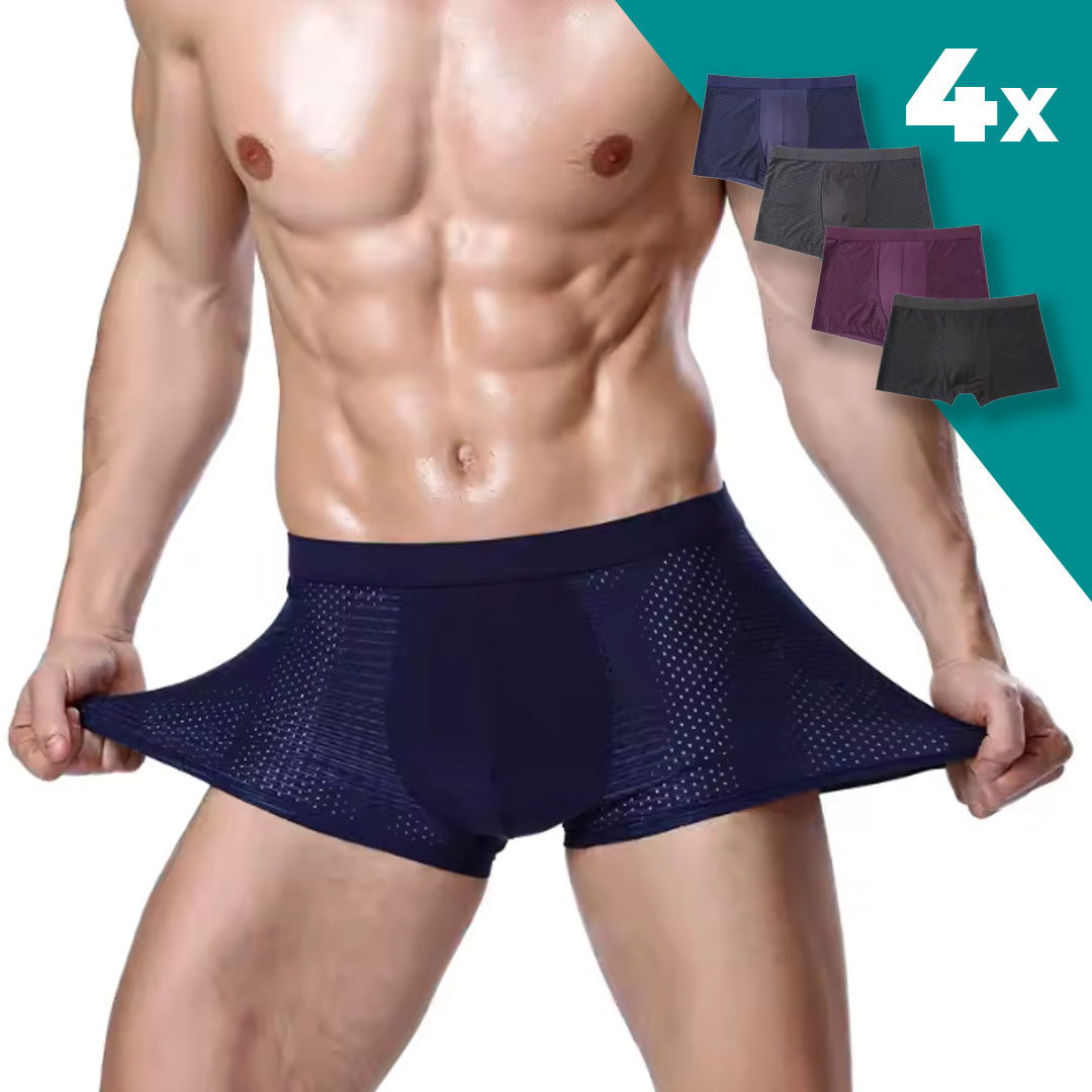 Set 4 perechi de boxeri din fibra de bambus