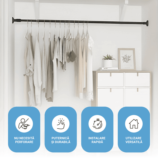 Bara extensibila pentru haine