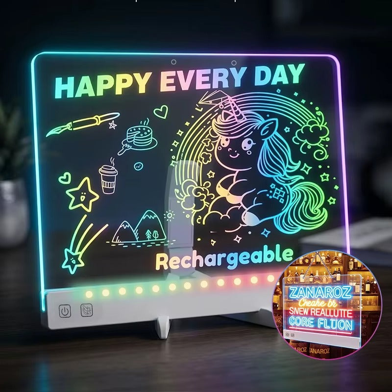 Tableta LED Magica + 7 markere colorate