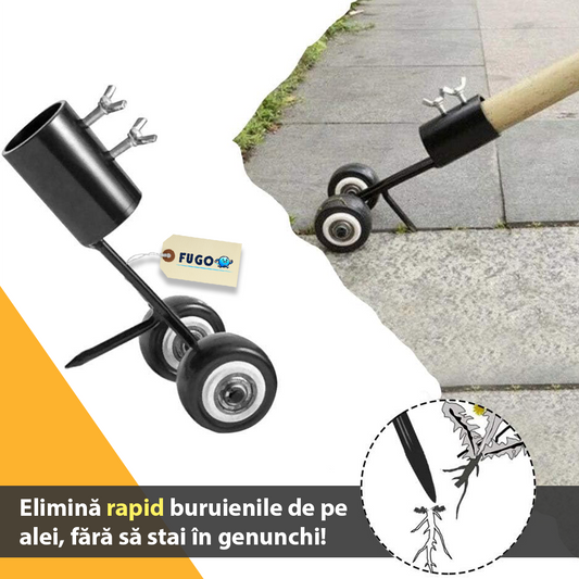Unealta cu roti pentru scos buruieni BuriClean