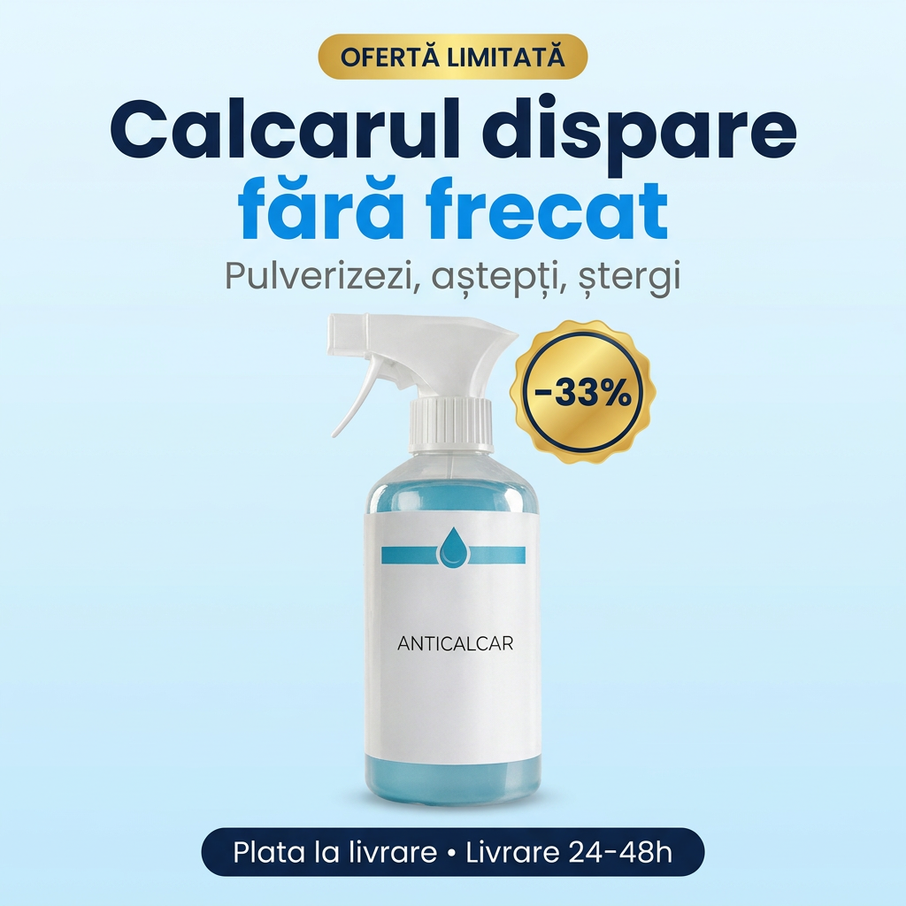 Solutie anticalcar rapida pentru baie 500 ml