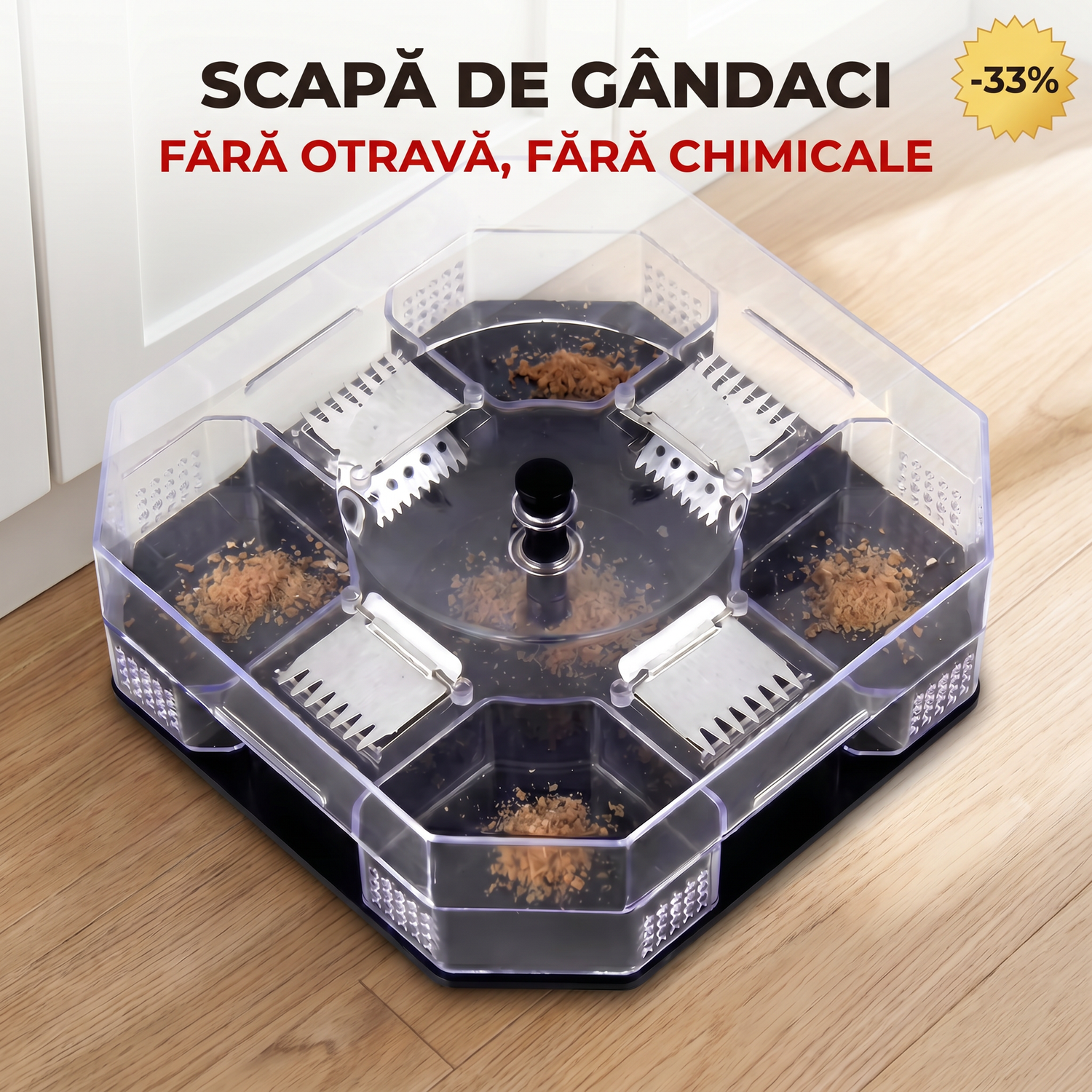 Capcana ecologica pentru gandaci - scapa de gandaci fara otrava