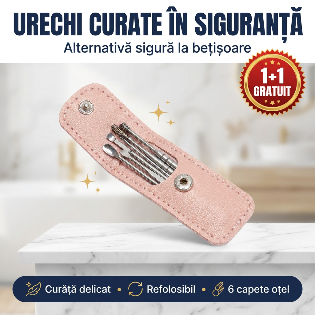 KIT curatare urechi EarPin - oferta 1+1 gratuit