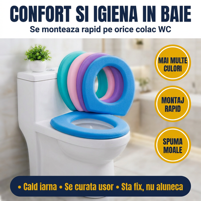 Husa colac WC - confort si igiena in baie