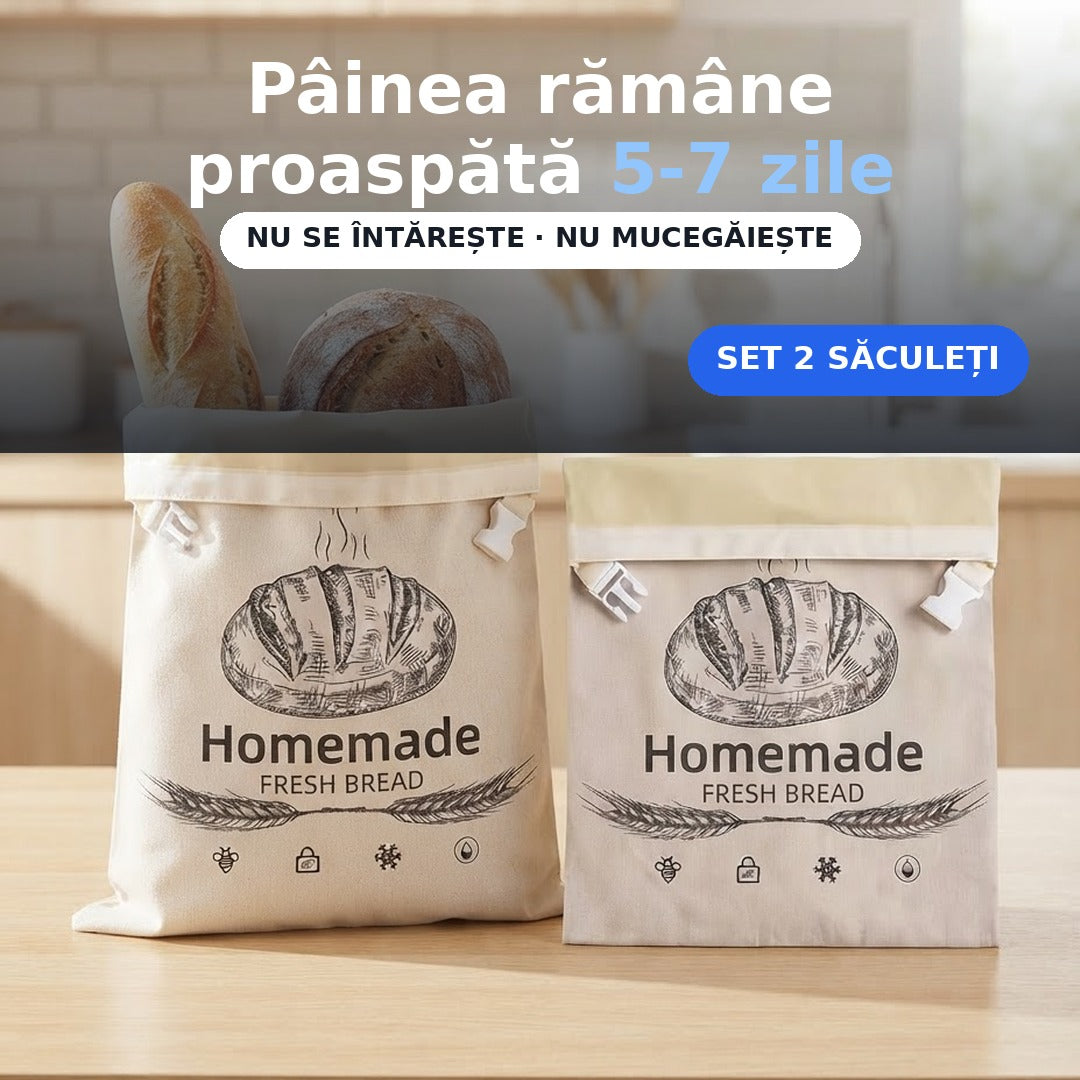 Saculeti paine cu ceara - set 2, pastreaza painea proaspata