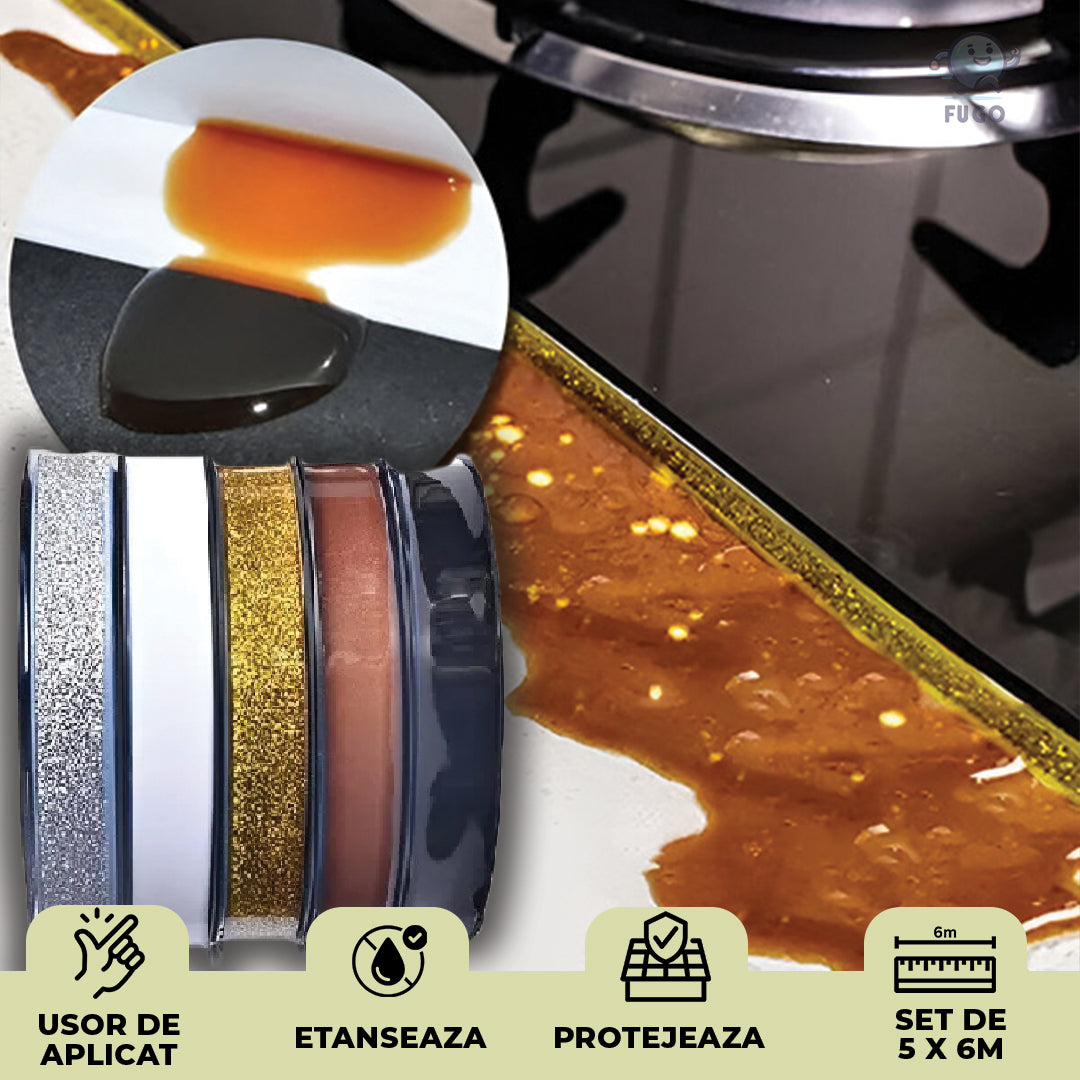 Set 5x Benzi decorative autoadezive pentru etansare