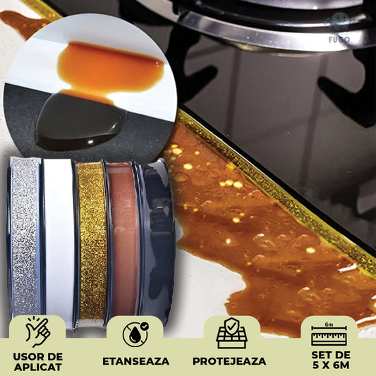 Set 5x Benzi decorative autoadezive pentru etansare