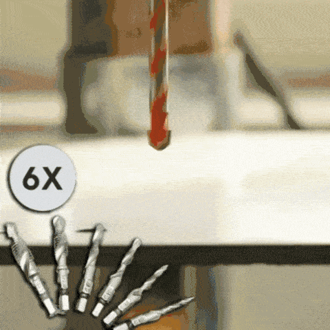 Set de burghie cu ax hexagonal